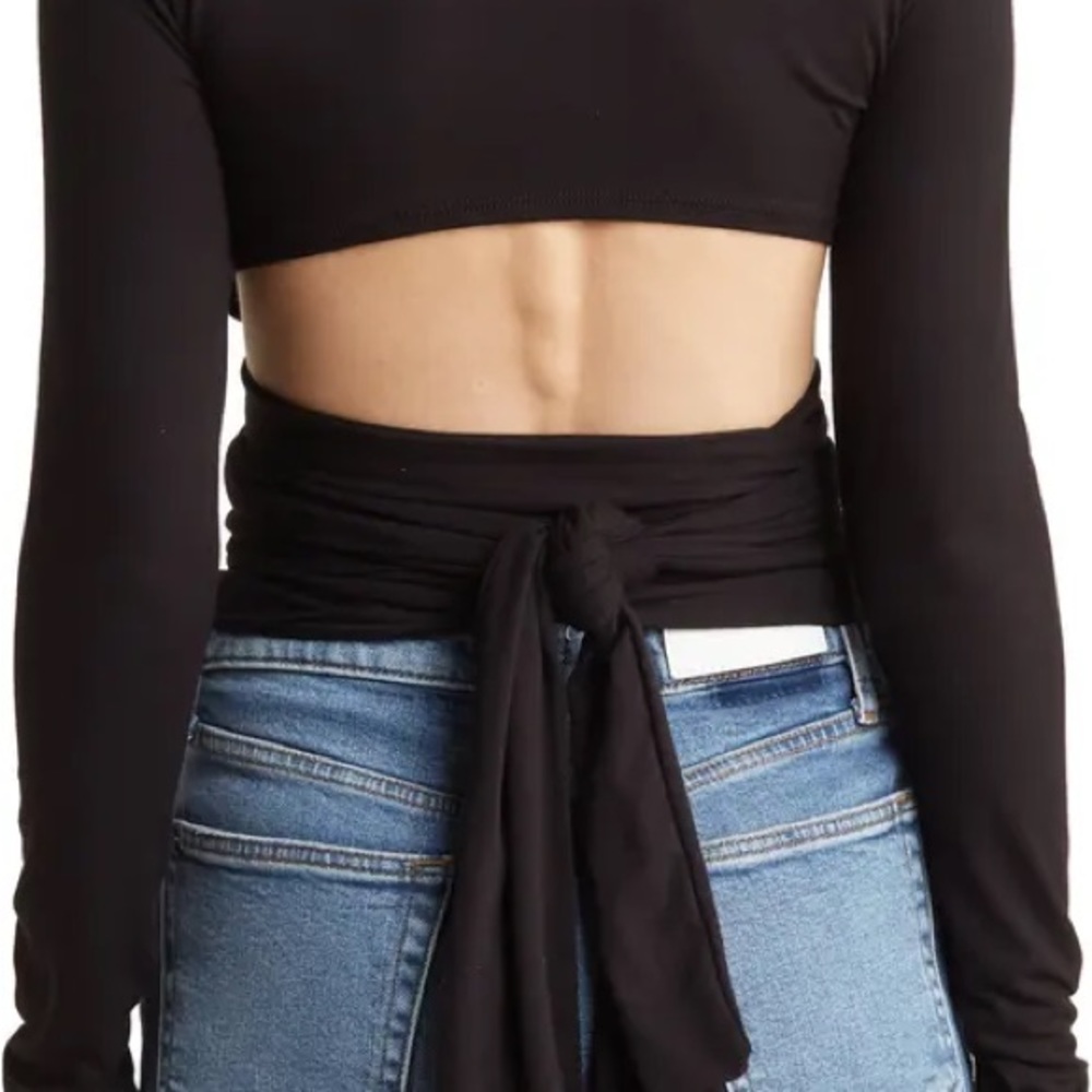 GO COUTURE Wrap Front Top